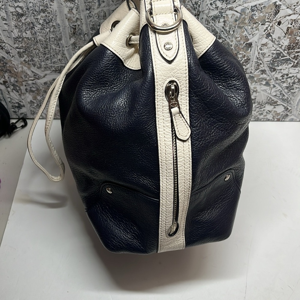 Coach Bucket Navy Blue Bag - Picture 12 of 16